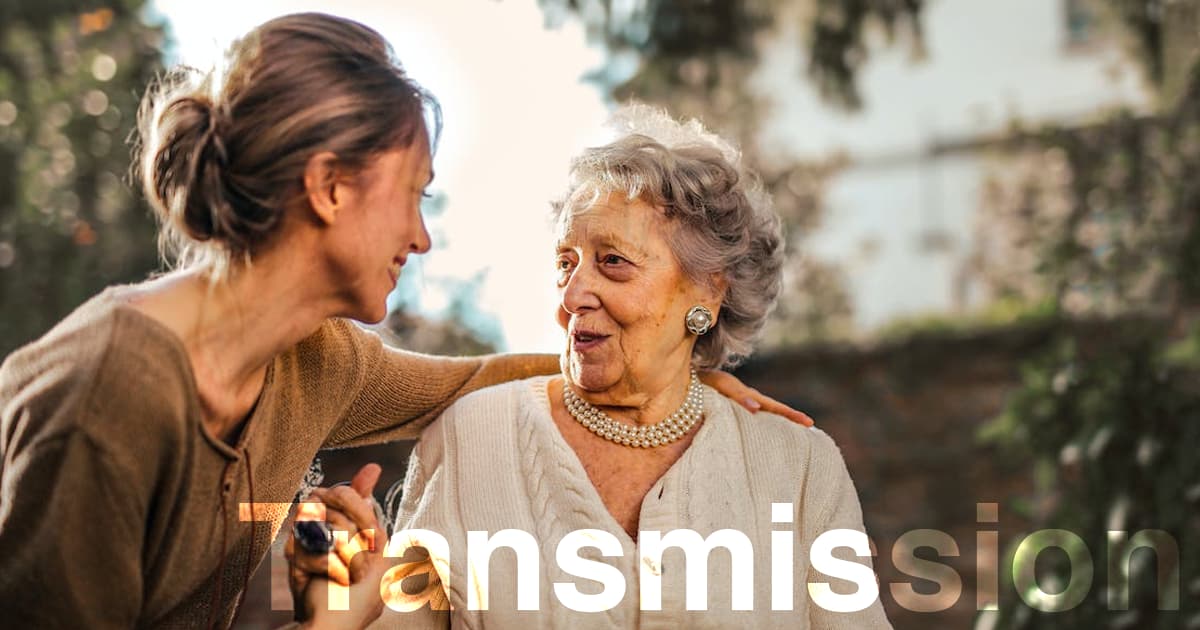transmission Femme et femme agée