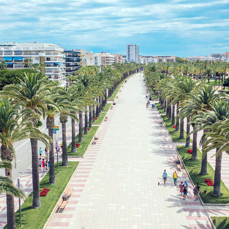 Avenue à Salou Ville de Salou