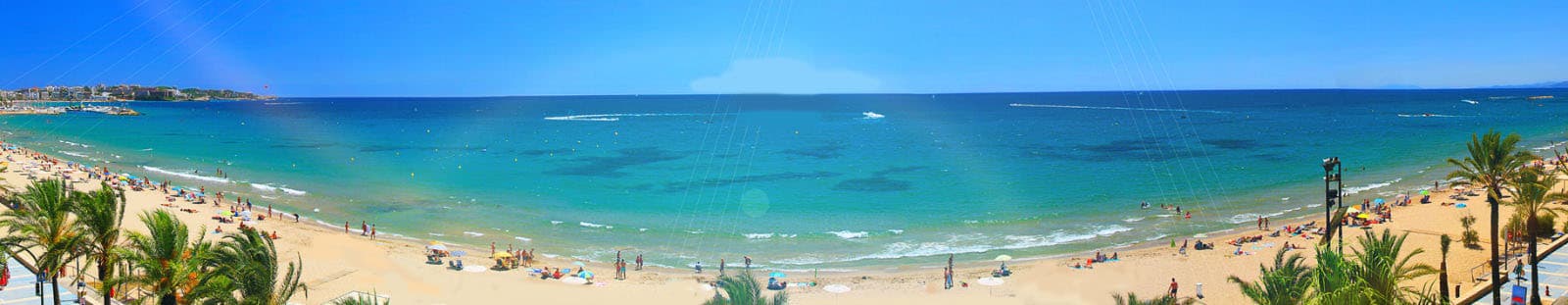 Vue panomarique de Salou Grande plage de Salou