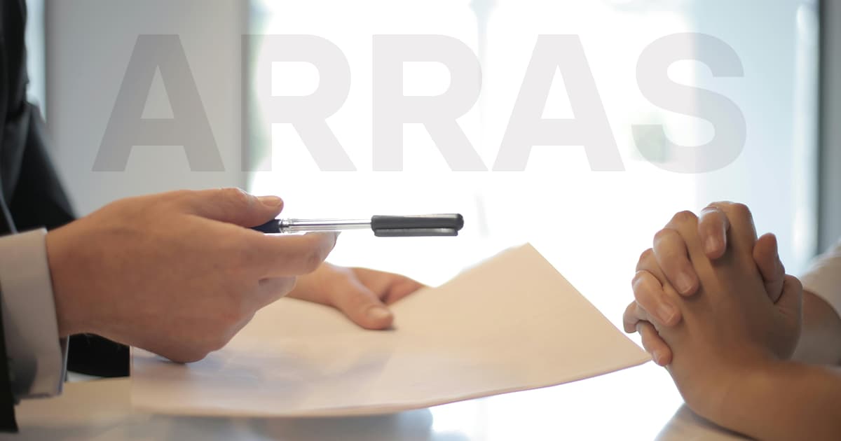 Contrat d'Arras, contrato de arras