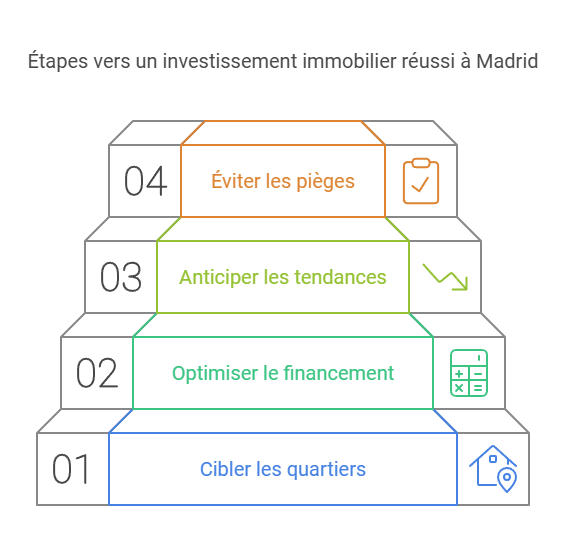 Etapes investissement Madrid Etapes vers un investissement immobilier réussi à Madrid