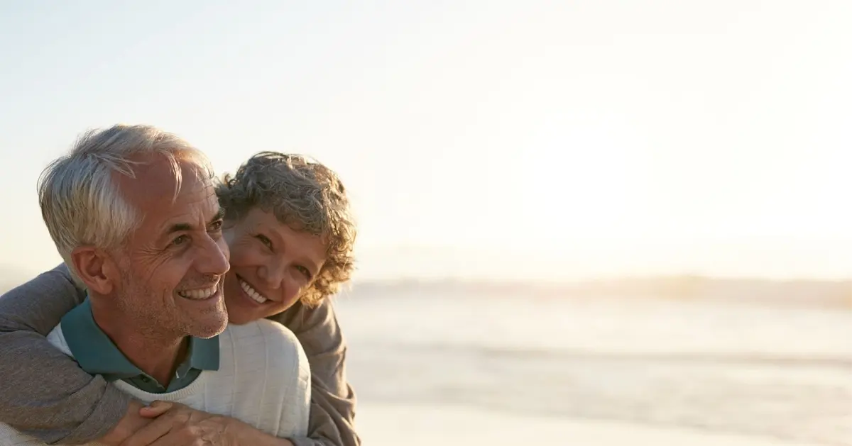 Couple senior heureux viager Couple senior heureux viager
