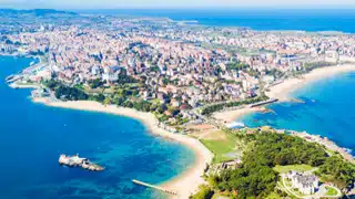 Panorama de Santander, station balnéaire du nord de l’Espagne