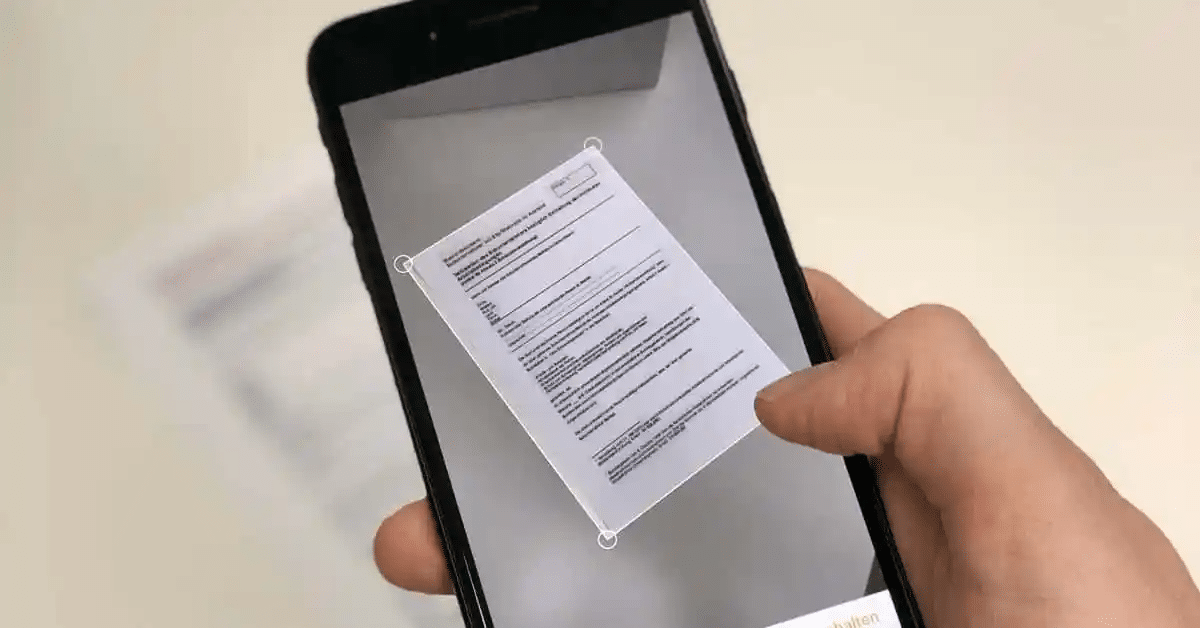 Numérisation d’un document administratif via smartphone