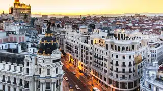 Centre-ville de Madrid avec ses bâtiments historiques et la Gran Vía