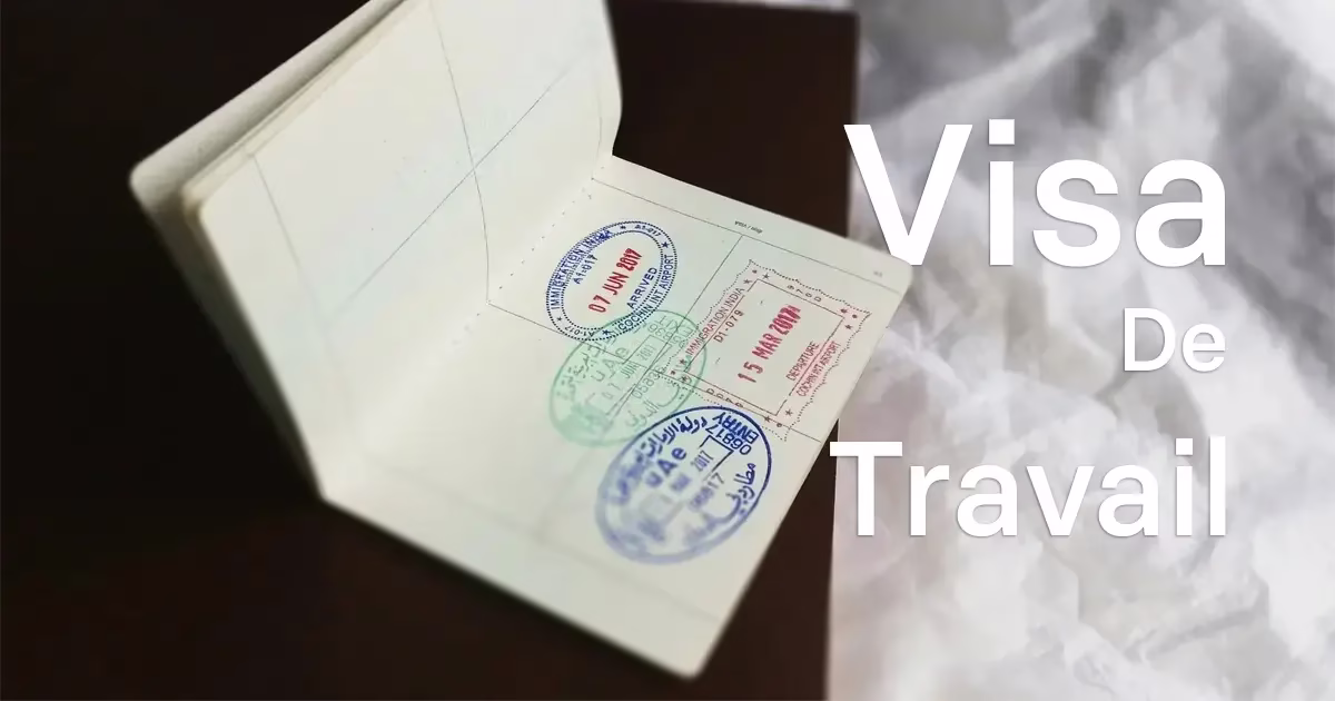 Tampons de visa sur passeport pour un emploi à l’étranger