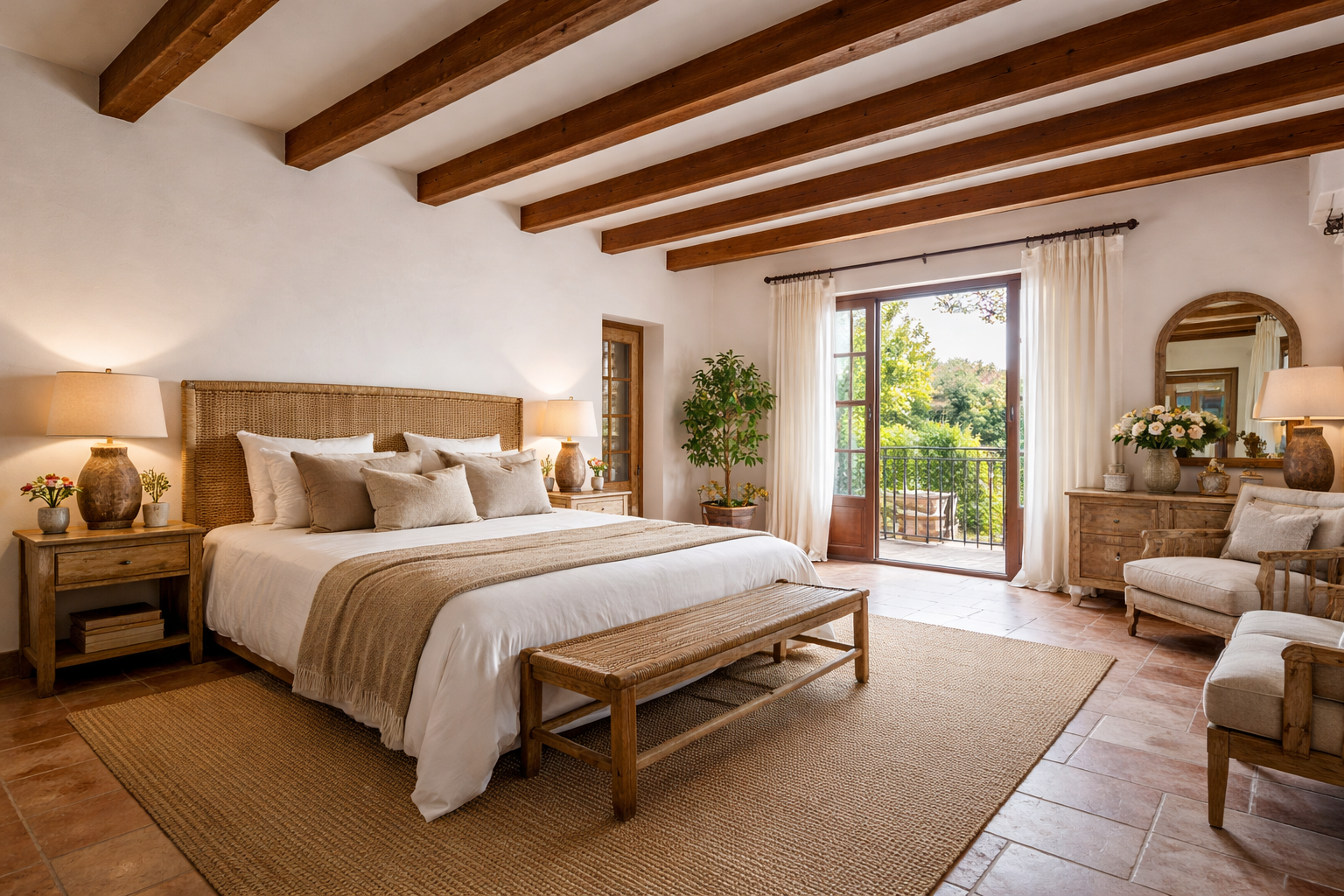 Chambre de la villa en Espagne