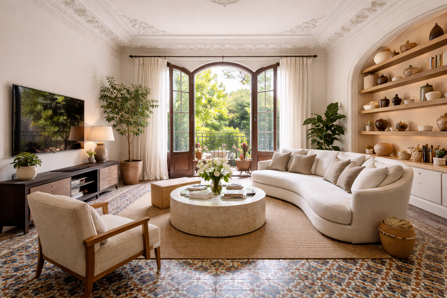 Intérieur d'un appartement à Barcelone