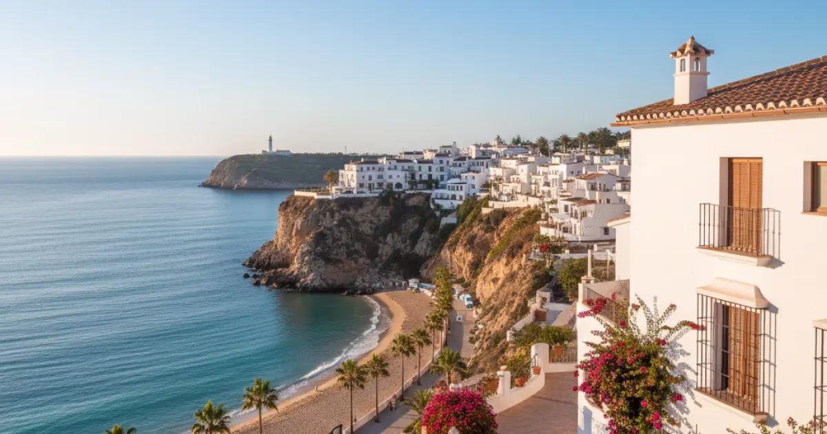 Achat immobilier en Espagne sans cédula de habitabilidad : logement en bord de mer illustrant les risques juridiques et administratifs en 2026