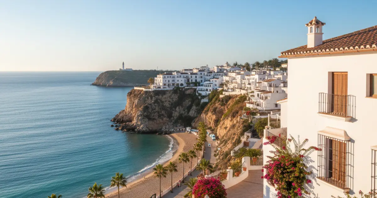 Achat immobilier en Espagne sans cédula de habitabilidad : logement en bord de mer illustrant les risques juridiques et administratifs en 2026