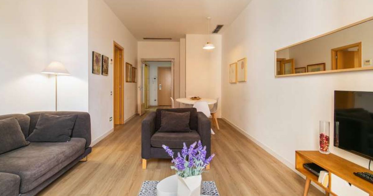 Salon d'un appartement à Barcelone