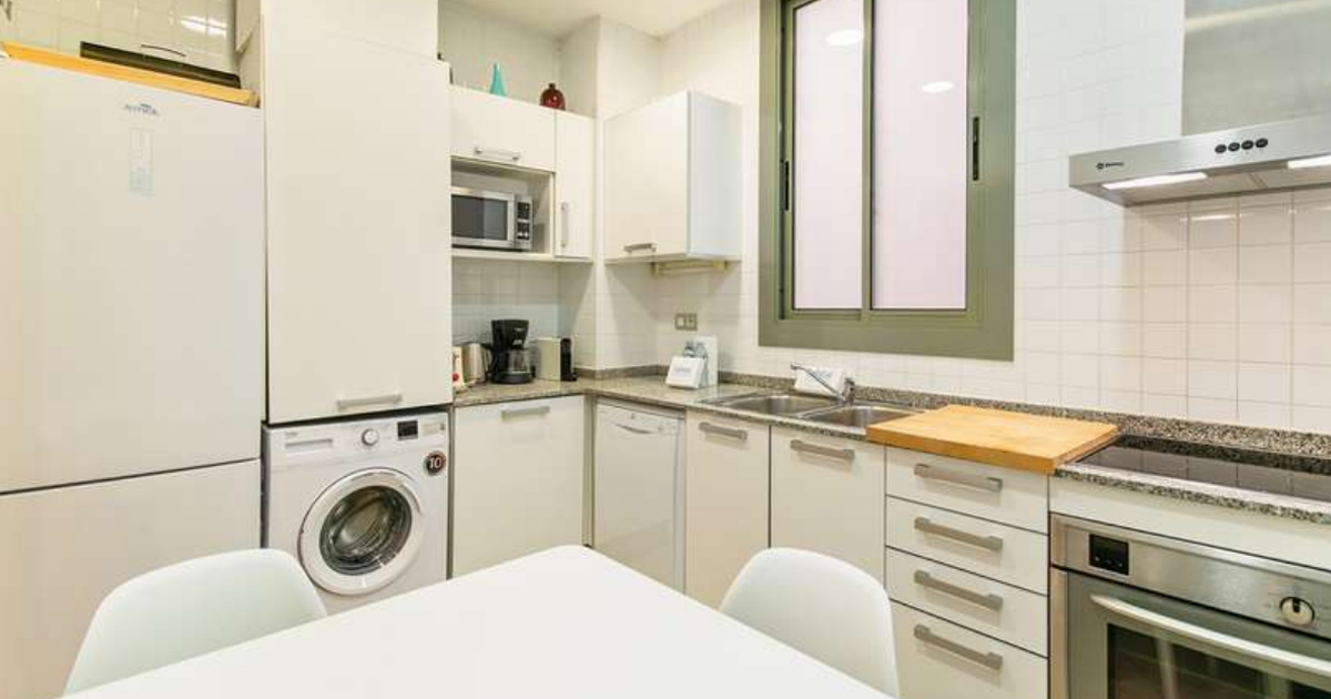 Cuisine d'un appartement à Barcelone