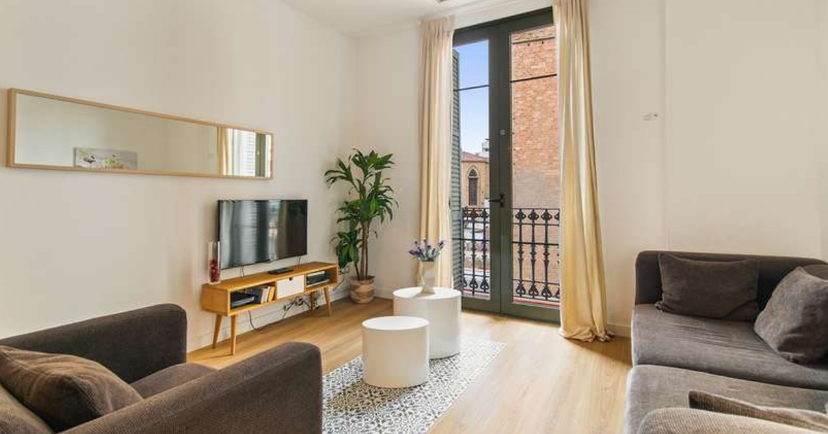 Salon d'un appartement à Barcelone
